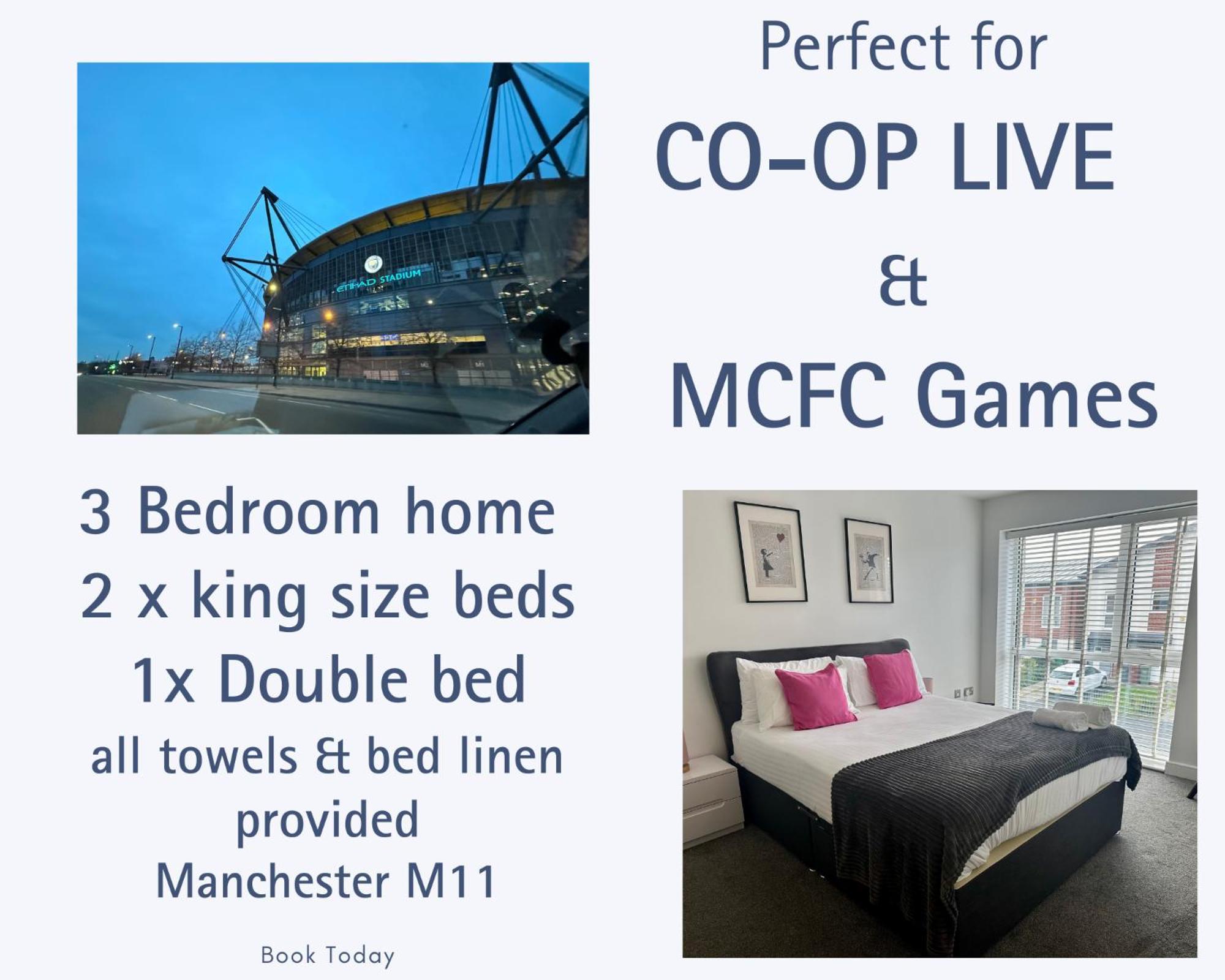 Vila Ao Arena Etihad Gem 6 Guests Manchester Exteriér fotografie